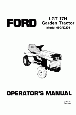 New Holland 09GN2204, H Operator`s Manual