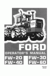 New Holland FW20, FW30, FW40 Operator`s Manual