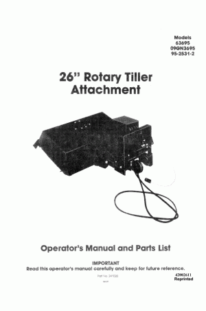 New Holland 26 Operator`s Manual