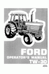 New Holland TW30 Operator`s Manual