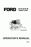 New Holland CL35, CL45 Operator`s Manual