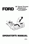 New Holland 36, YT16 Operator`s Manual