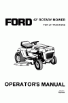 New Holland 42 Operator`s Manual