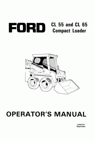 New Holland CL55, CL65 Operator`s Manual