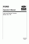 New Holland 125, 145 Operator`s Manual