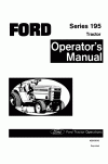 New Holland 195 Operator`s Manual
