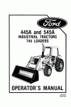 New Holland 445A, 545A Operator`s Manual