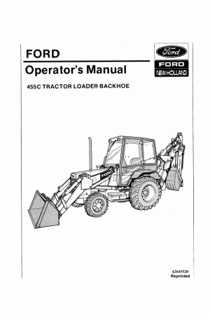 New Holland 455C Operator`s Manual