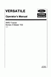 New Holland 700 Operator`s Manual