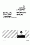 New Holland 1120, 1220, 702C, TC18, TC21 Operator`s Manual