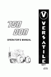 New Holland 750, 800 Operator`s Manual