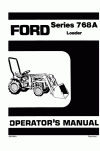 New Holland 1000, 768A Operator`s Manual
