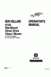New Holland 1215, 1220, 914A Operator`s Manual