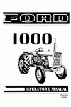 New Holland 1000 Operator`s Manual