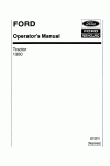 New Holland 1300 Operator`s Manual