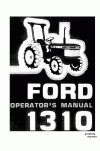 New Holland 1310 Operator`s Manual
