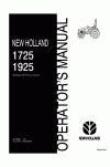New Holland 1725, 1925 Operator`s Manual