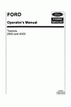 New Holland 2000, 4000 Operator`s Manual