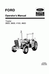 New Holland 2600, 3600, 4100, 4600 Operator`s Manual
