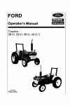 New Holland 2810, 2910, 3910 Operator`s Manual