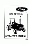 New Holland 2910, 4610 Operator`s Manual