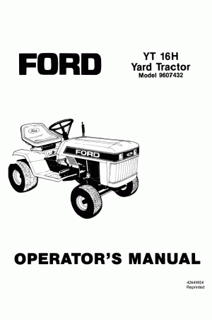 New Holland N/A Operator`s Manual
