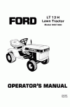 New Holland LT12H Operator`s Manual