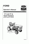 New Holland 14, 16 Operator`s Manual
