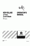 New Holland 5 Operator`s Manual