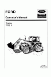 New Holland 7710 Operator`s Manual