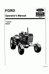 New Holland 8600 Operator`s Manual