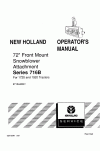 New Holland 1920, 7120, 716B Operator`s Manual