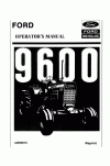 New Holland 9600 Operator`s Manual