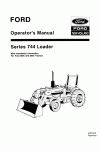 New Holland 744 Operator`s Manual