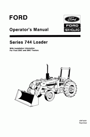 New Holland 744 Operator`s Manual