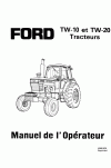 New Holland TW10, TW20 Operator`s Manual
