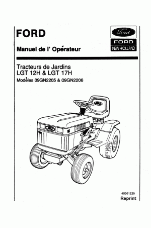 New Holland 09GN2205, 09GN2206 Operator`s Manual
