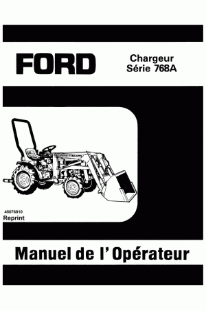 New Holland 768A Operator`s Manual