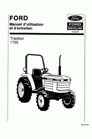 New Holland 1620 Operator`s Manual