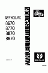 New Holland 8670, 8770, 8870, 8970 Operator`s Manual