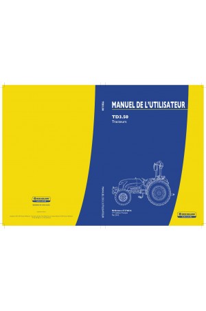 New Holland TD3.50 Operator`s Manual