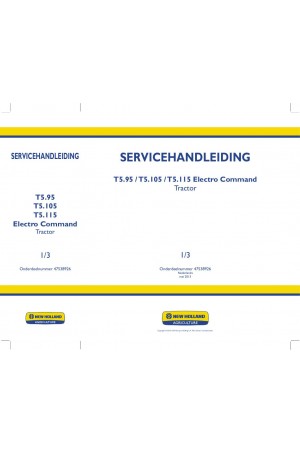 New Holland T5.105, T5.115, T5.95 Service Manual