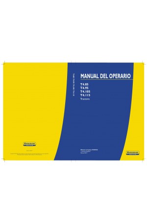 New Holland T4.105, T4.115, T4.85, T4.95 Operator`s Manual