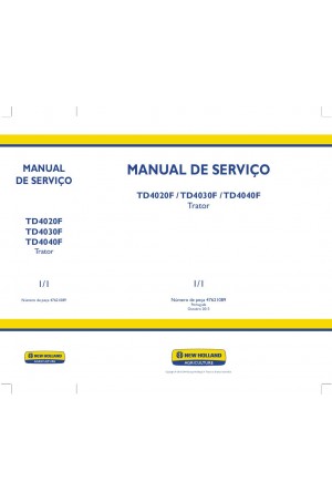 New Holland TD4020F, TD4030F, TD4040F Service Manual