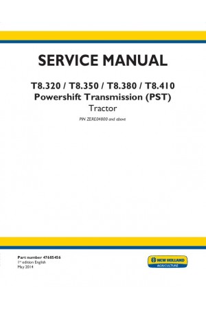 New Holland T8.320, T8.350, T8.380, T8.410 Service Manual