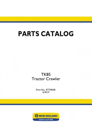New Holland TK85 Parts Catalog