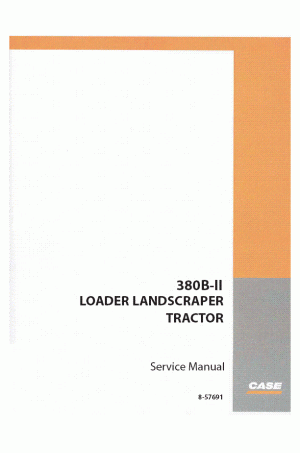Case 380B, 380B LL Service Manual