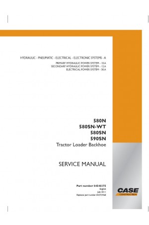 Case 580N, 580SN, 580SN WT, 590SN Service Manual