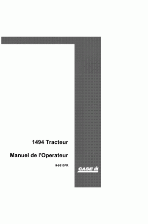 Case IH 1494 Operator`s Manual