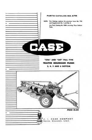 Case IH CHA, CHT Parts Catalog